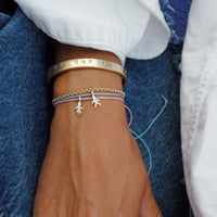 Silver Little Boy Cord Bracelet
