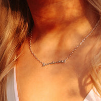 Silver 'Kindness' Affirmation Necklace