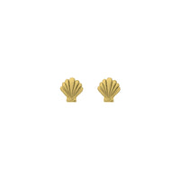 Gold Tiny Scallop Shell Ear Charm