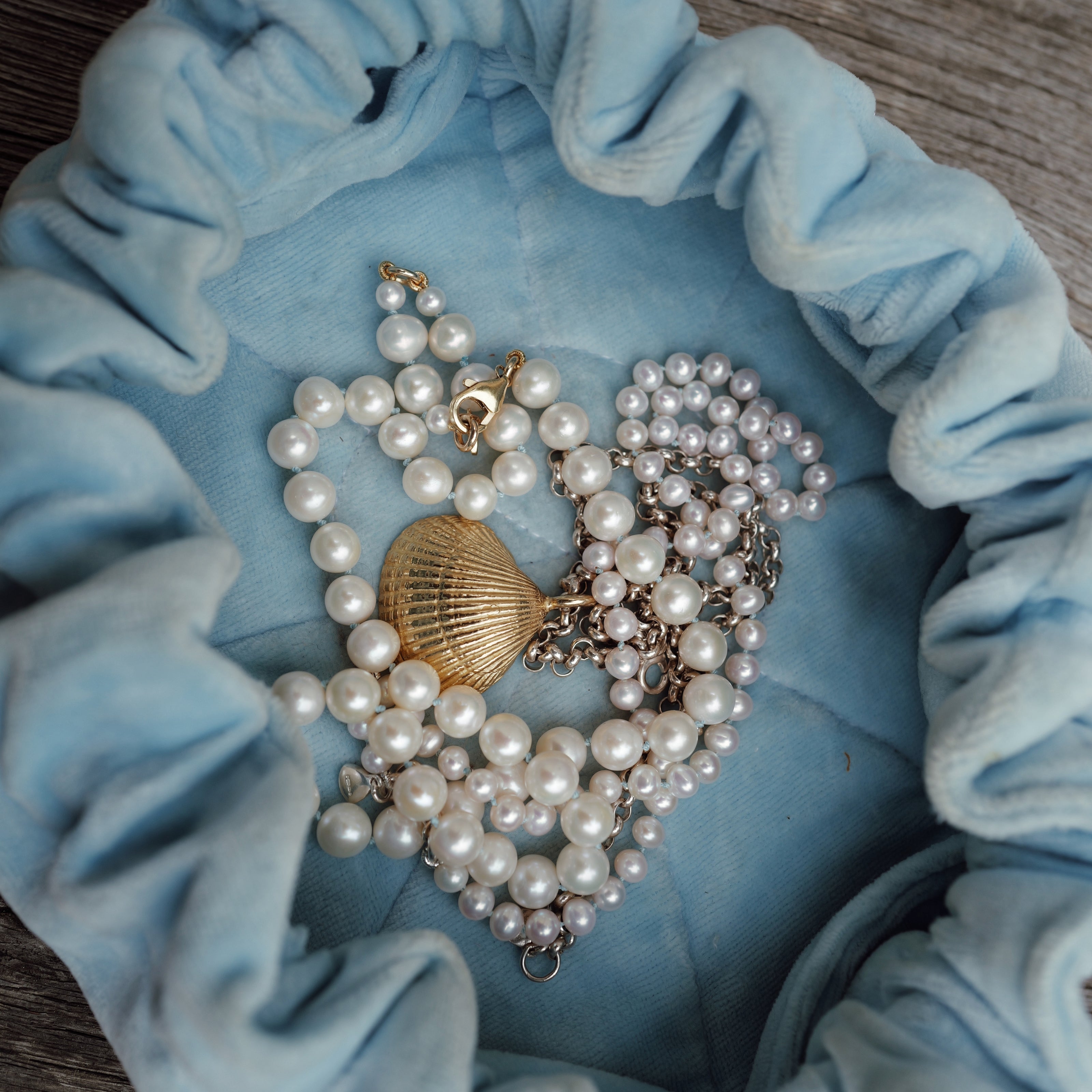 Silver & Gold Maxi Shell Necklace