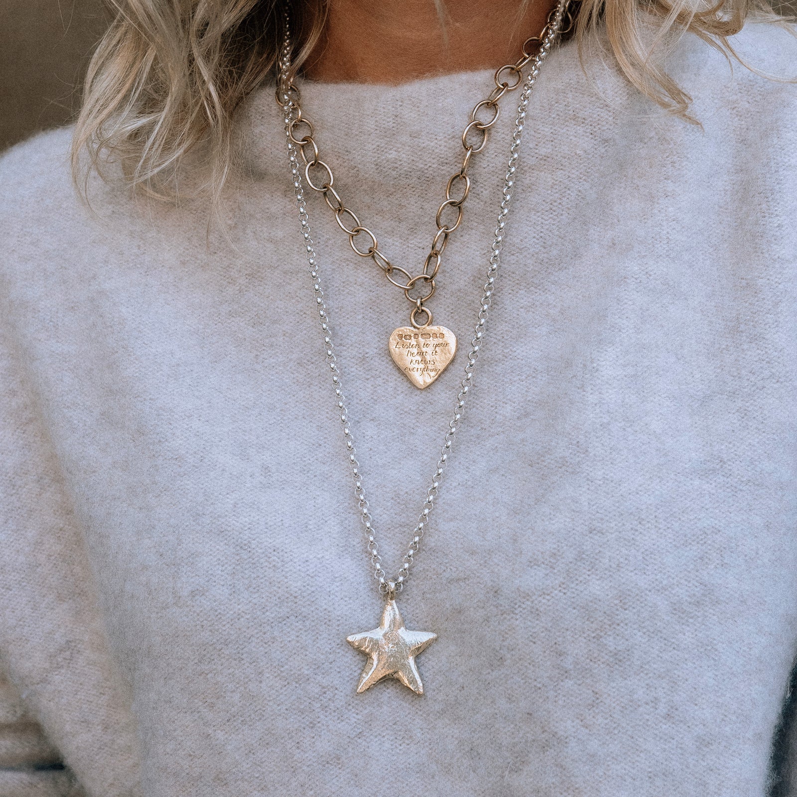 [modelwears 26" Maxi Star Necklace]