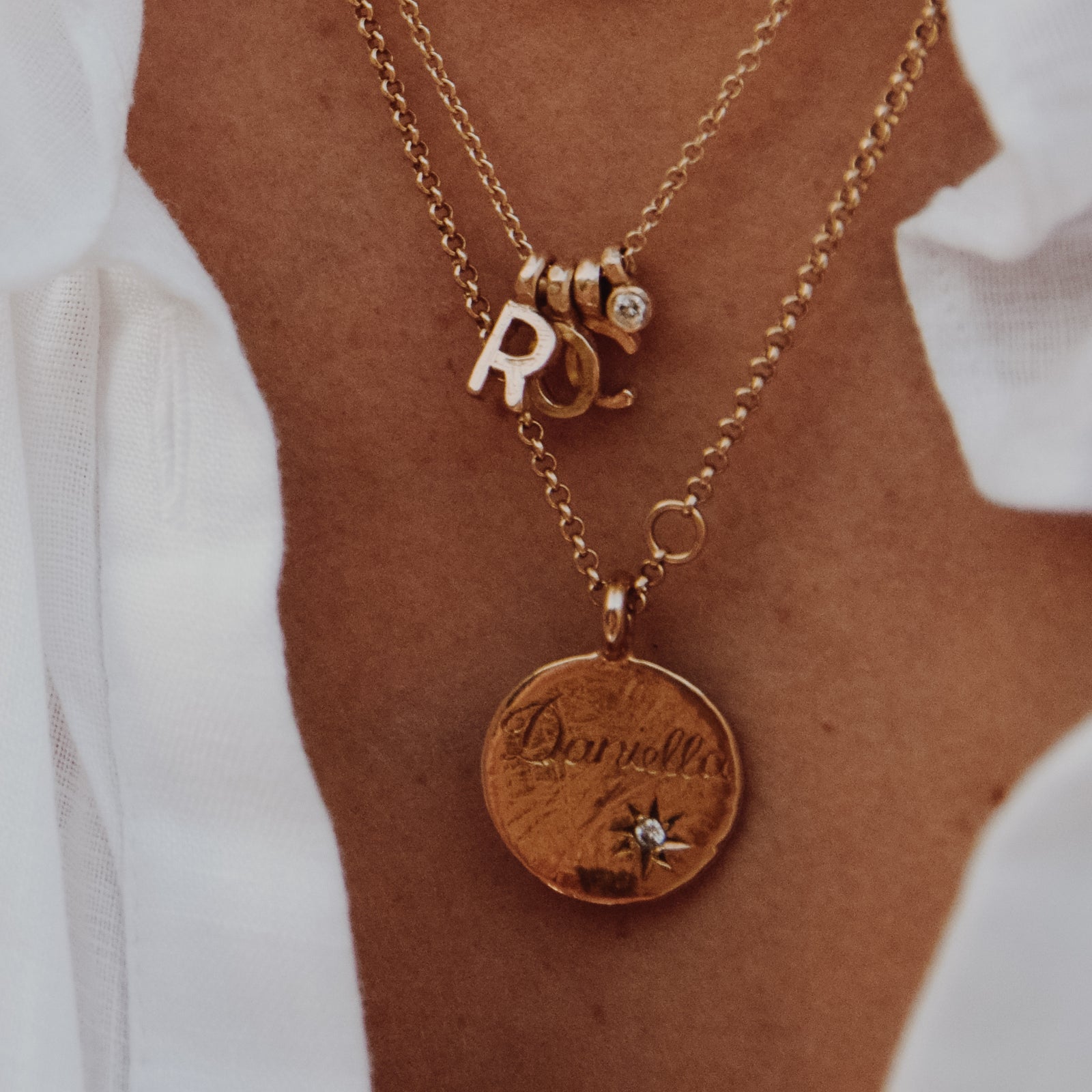 Gold Build Your Own Loose Charm Necklace