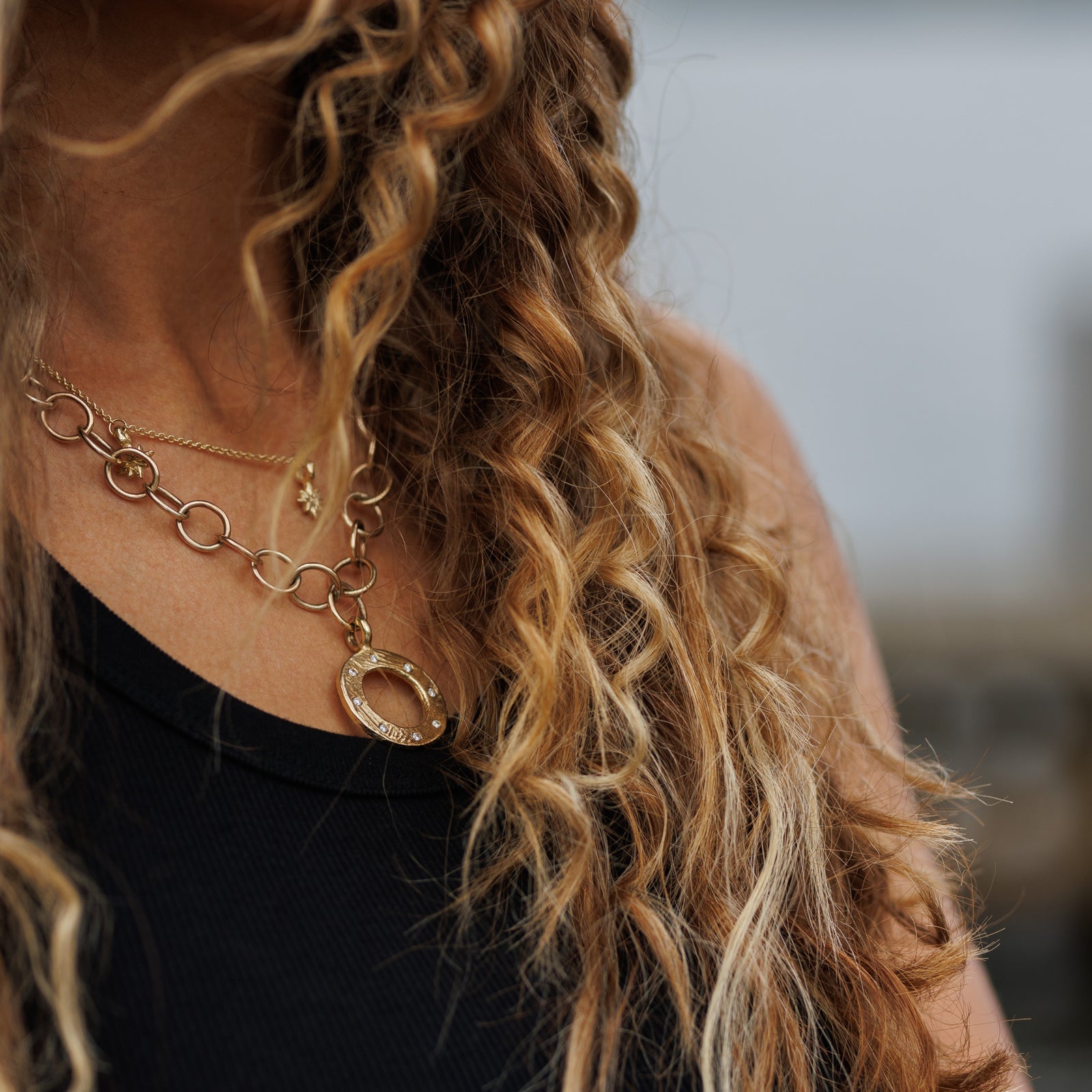 Gold 8 Diamond Luxury Forever Handmade Necklace