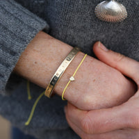 [women][modelwears Yellow Cord Bracelet]