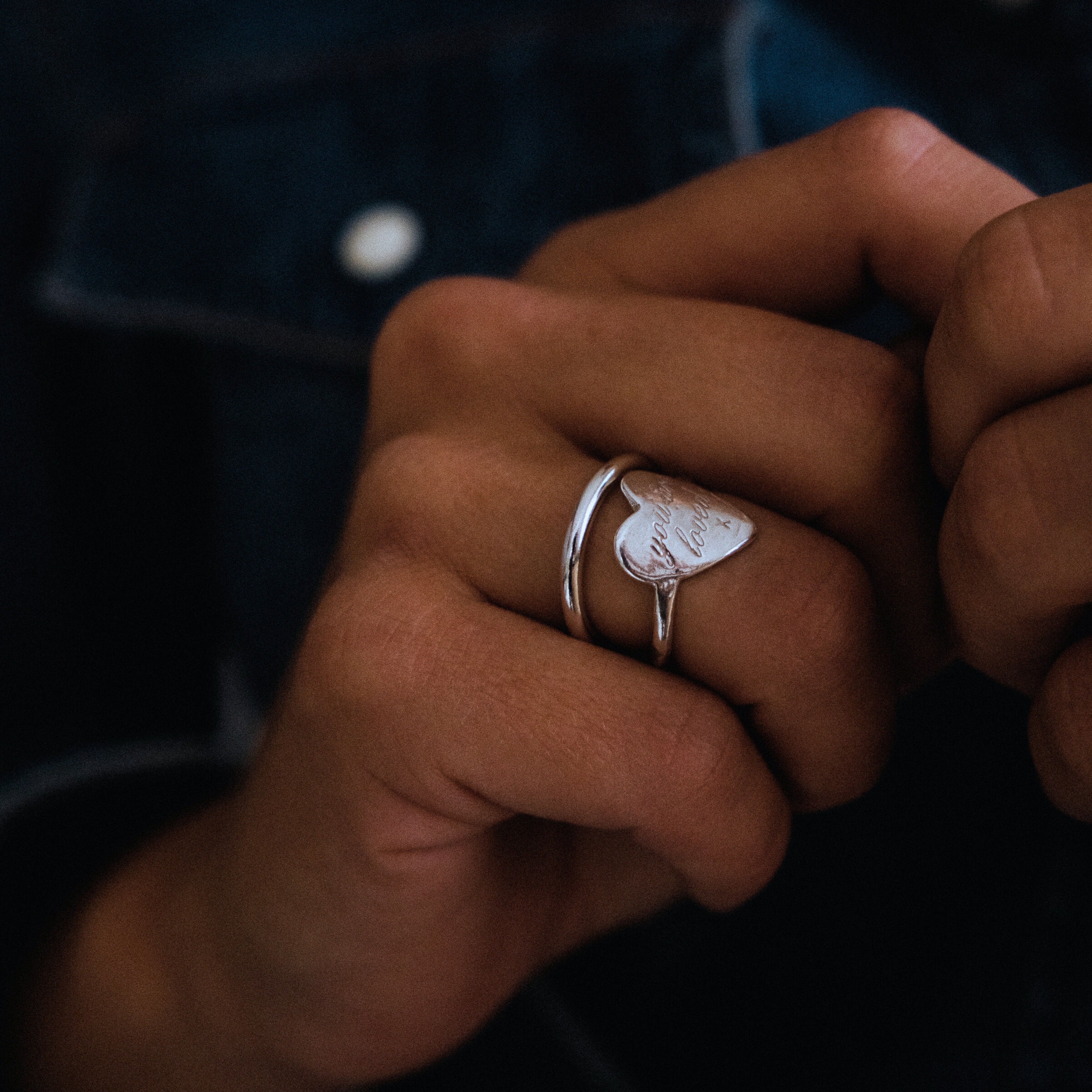 Silver You Are Loved Ring – Daniella Draper