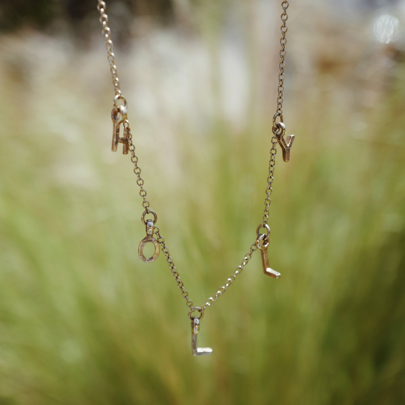 Gold Fixed Alphabet Necklace