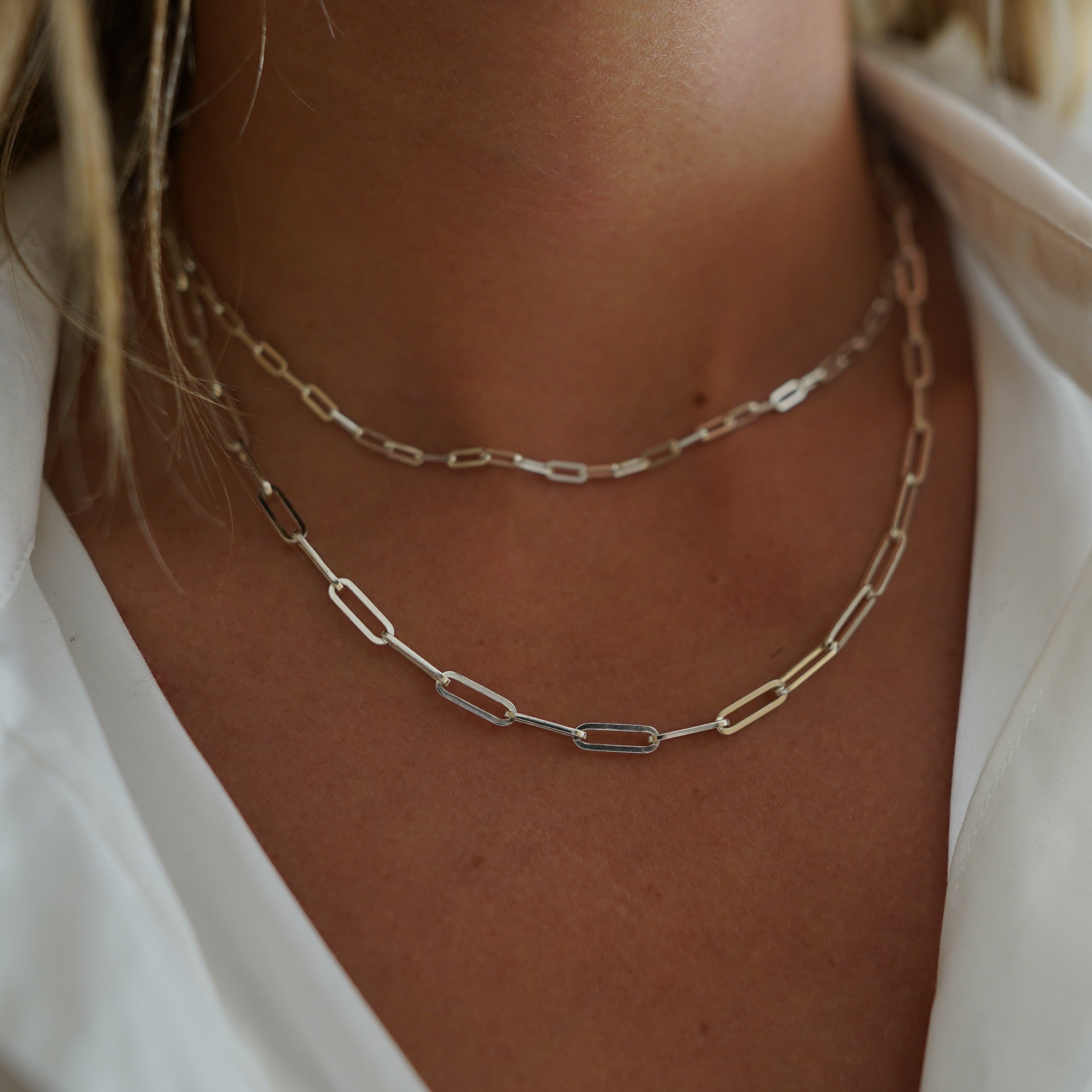 Silver Trace Chain Necklace – Daniella Draper
