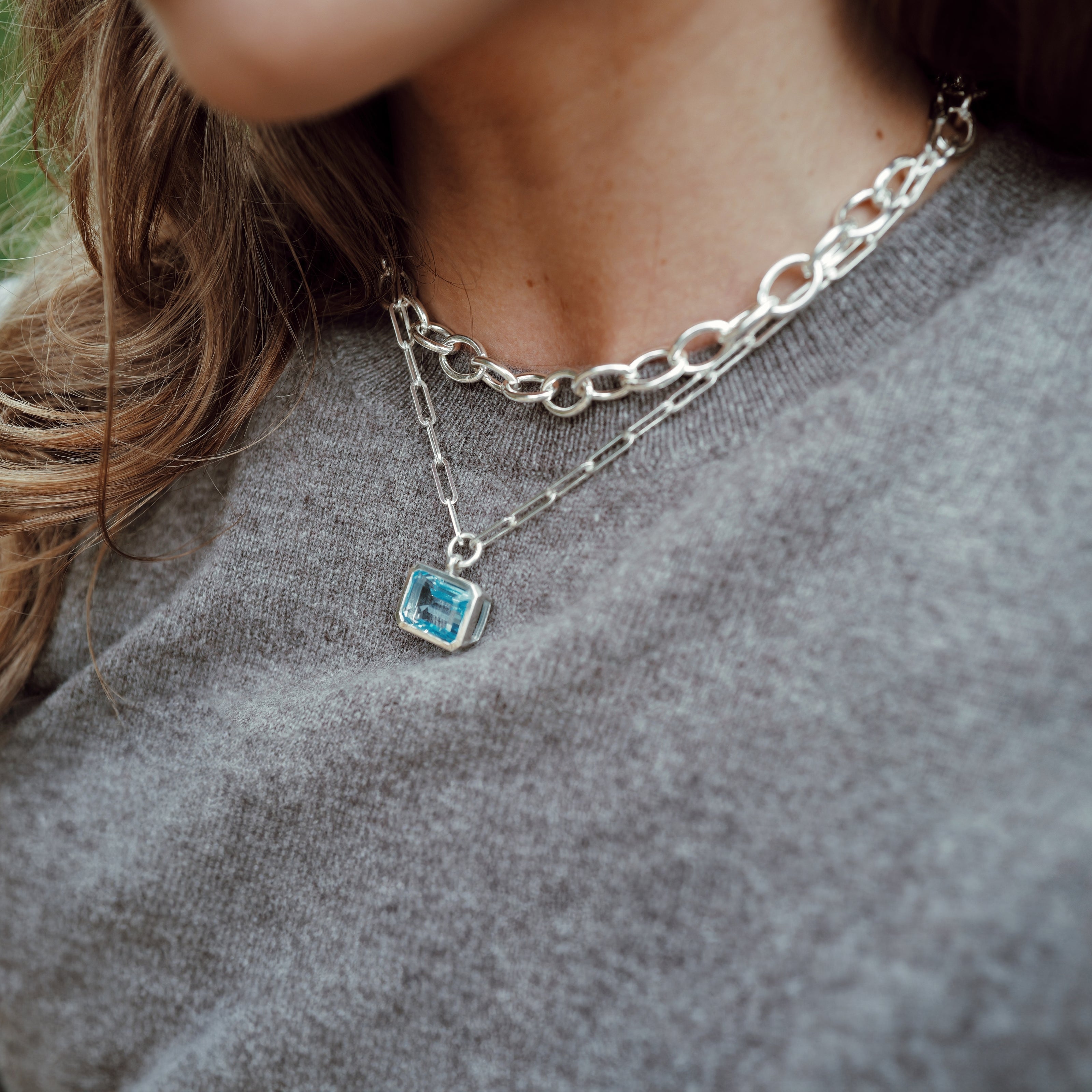 Silver Sylt Chain Necklace