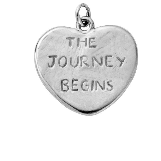 Silver Heart Token Charms