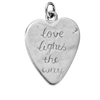 Silver Heart Token Charms