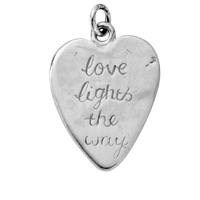 Silver Heart Token Charms