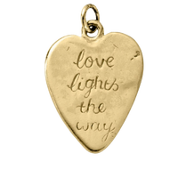 Gold Heart Token Charms