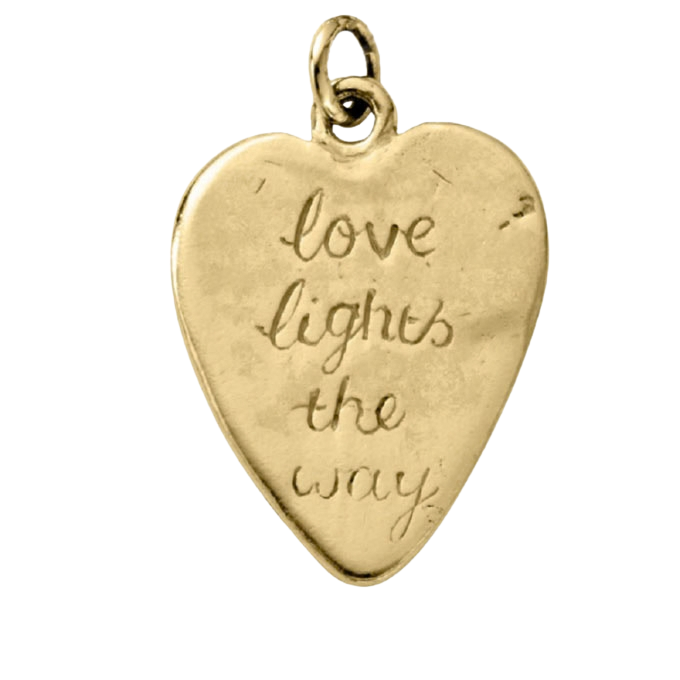 Gold Heart Token Charms