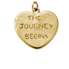 Gold Heart Token Charms