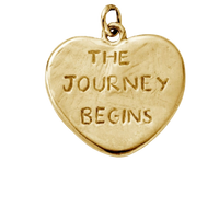 Gold Heart Token Charms