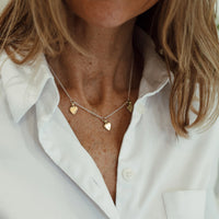 Silver & Gold Trio Baby Heart Gift Set