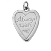 Silver Heart Token Charms
