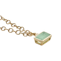 VEDIA Gold Emerald & Diamond Necklace