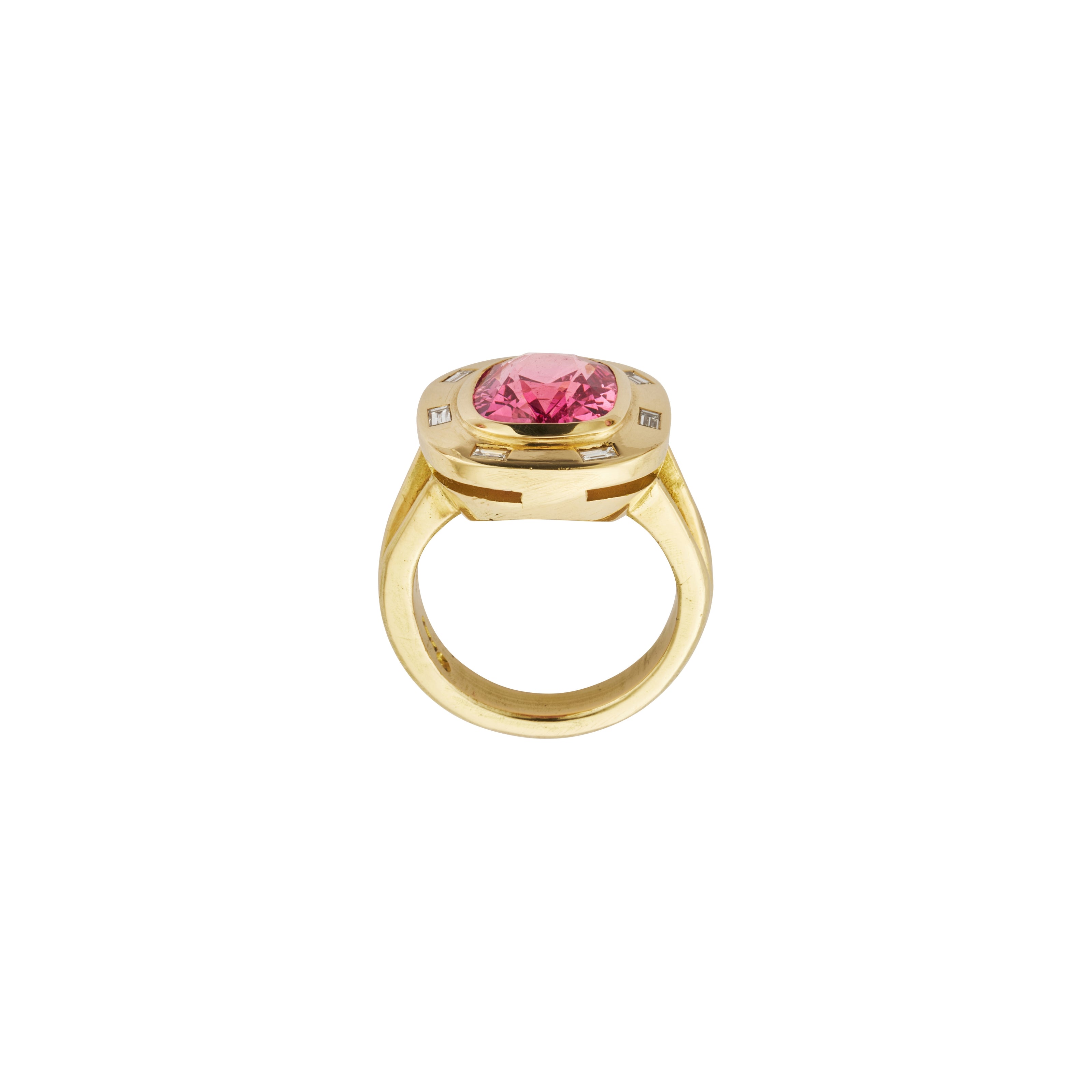 VENUSA Gold Spinel & Diamond Ring