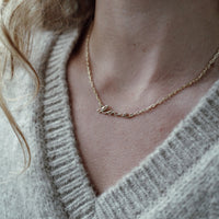 Gold 'Love' Affirmation Necklace