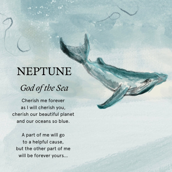 'Neptune' Silver Whale Keepsake