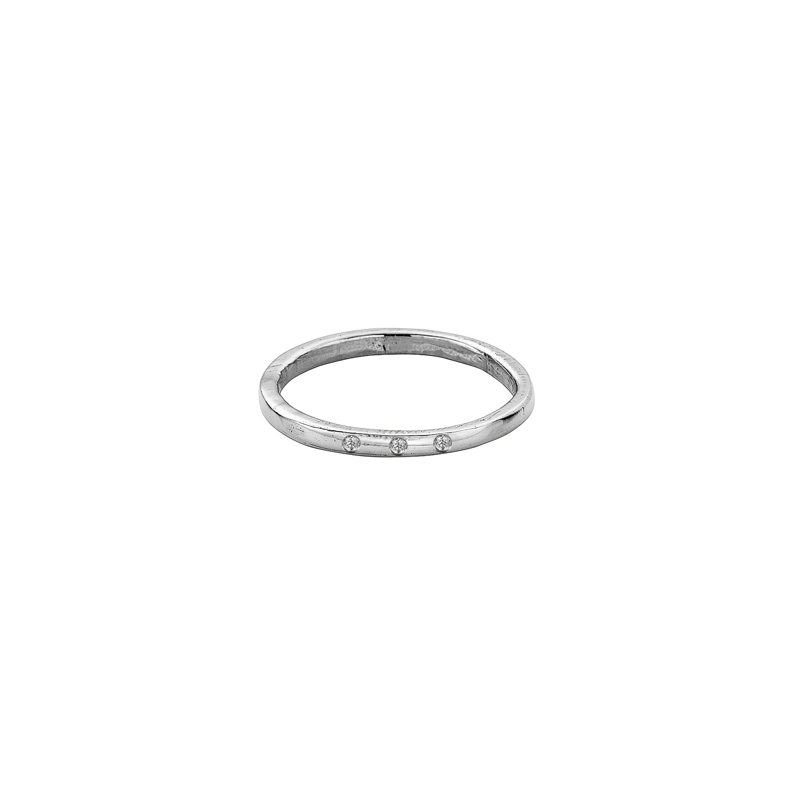 18ct White Gold Simple Wedding Band