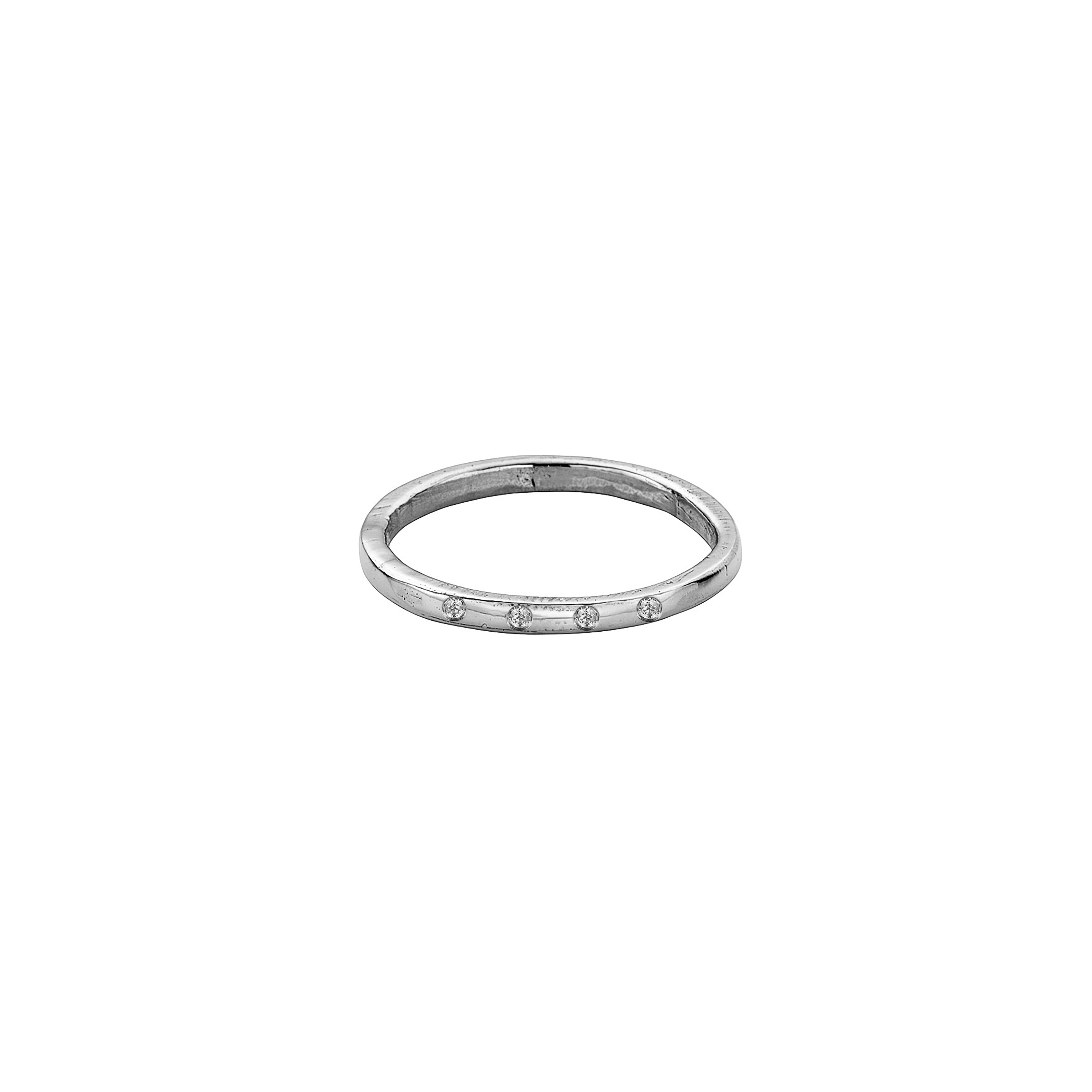 18ct White Gold Simple Wedding Band