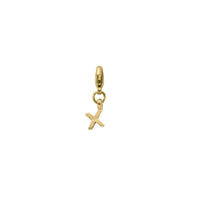 Gold Mini Alphabet Lobster Charm