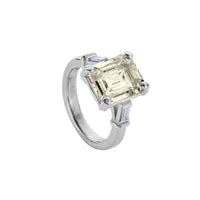 XIA White Gold Yellow Sapphire & Diamond Ring