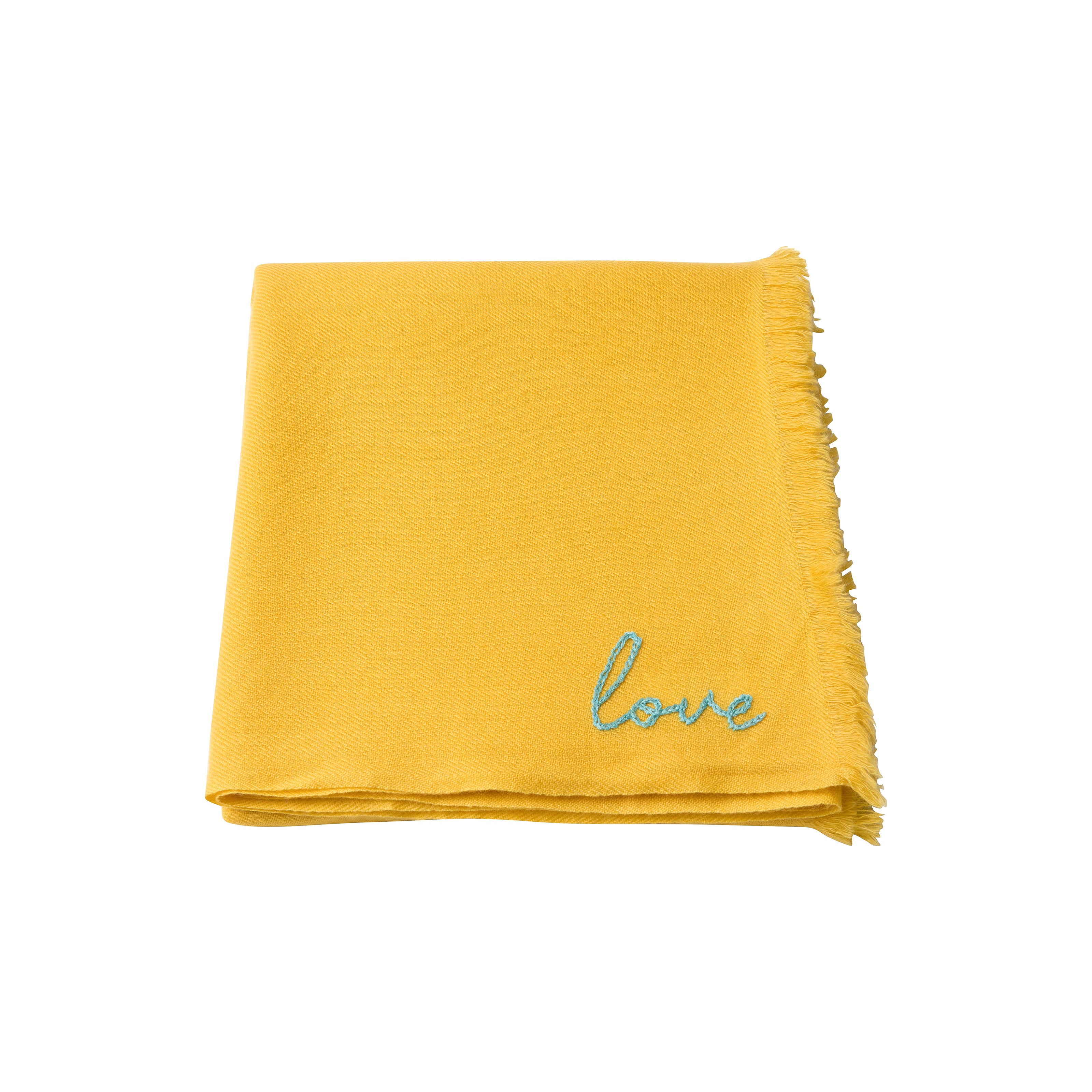 DD Yellow Cashmere Scarf