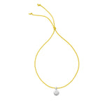Silver Smiley Face Cord Bracelet