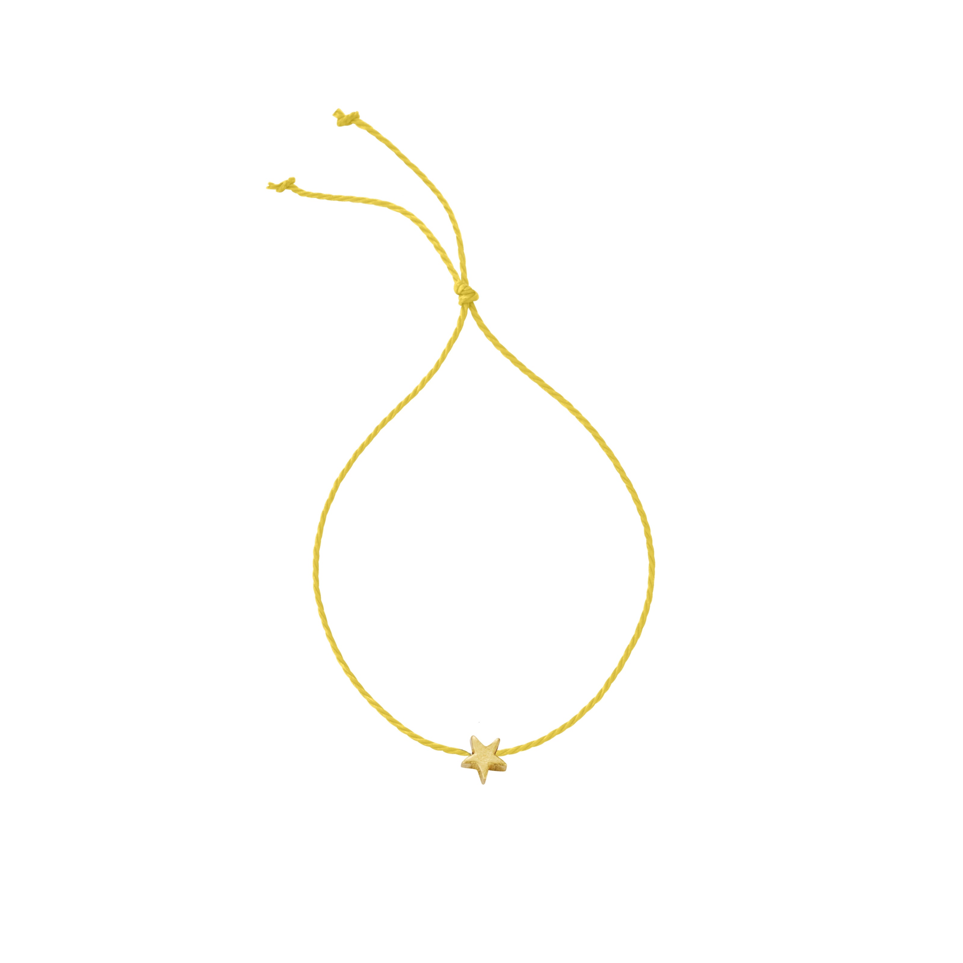 Gold Tiny Star Cord Bracelet