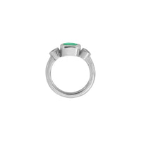 ZELENY Gold Emerald & Diamond Ring