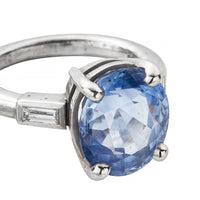 AARYA White Gold Blue Sapphire & Diamond Ring