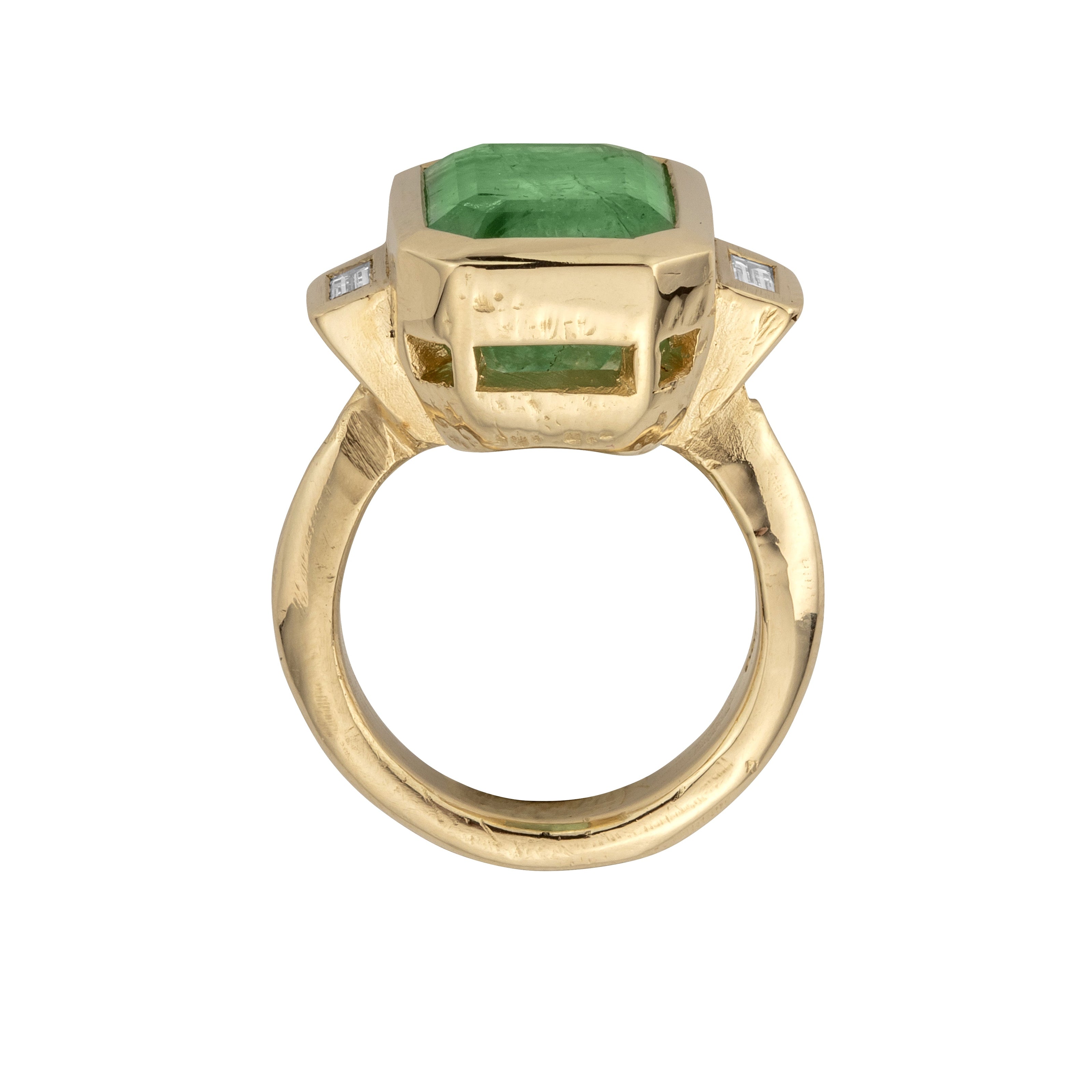 ALINA Gold Emerald & Diamond Ring