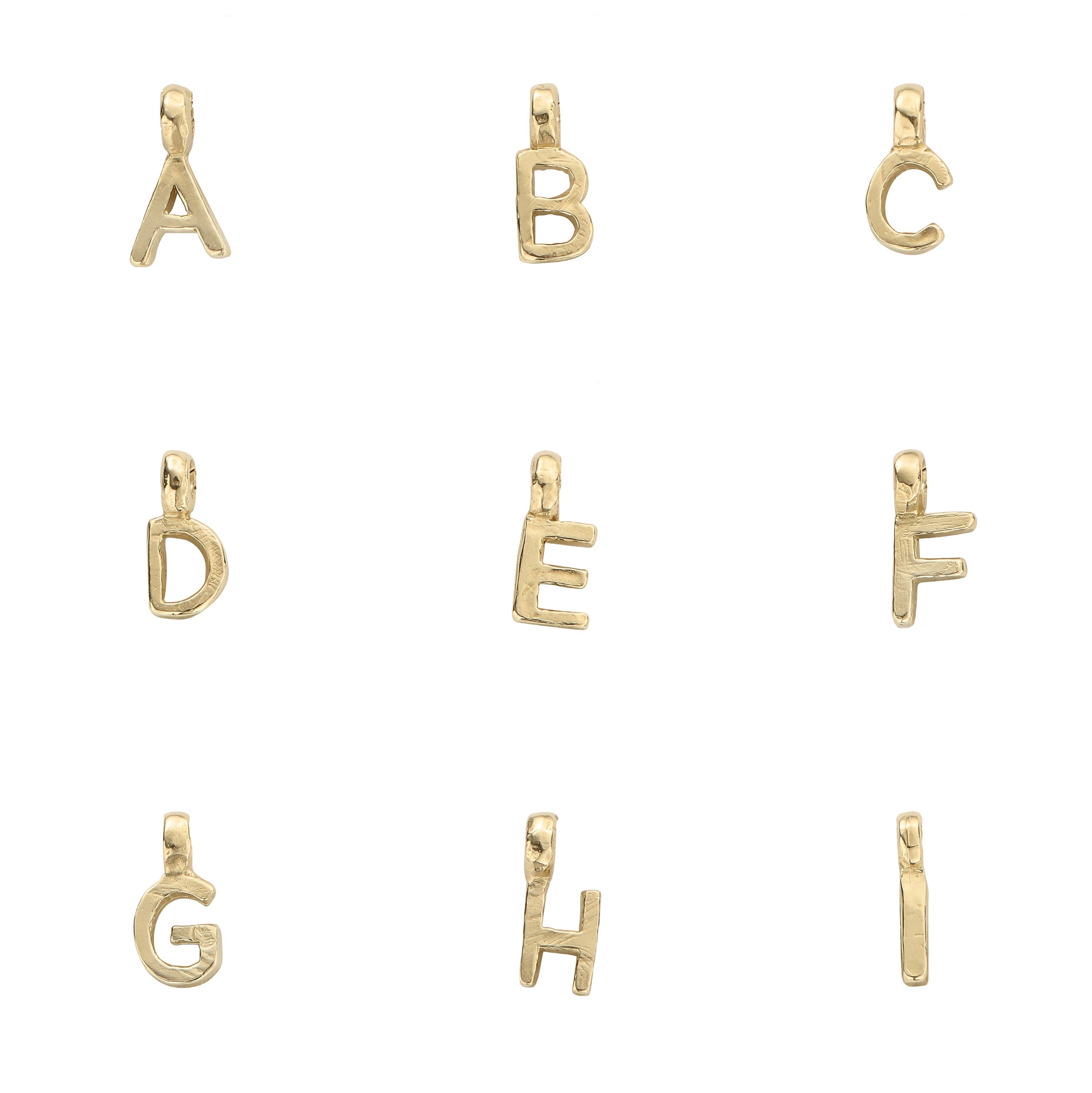 Buy the Gold Fixed Alphabet Necklace from British Jewellery