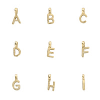 Gold Mini Alphabet Charm