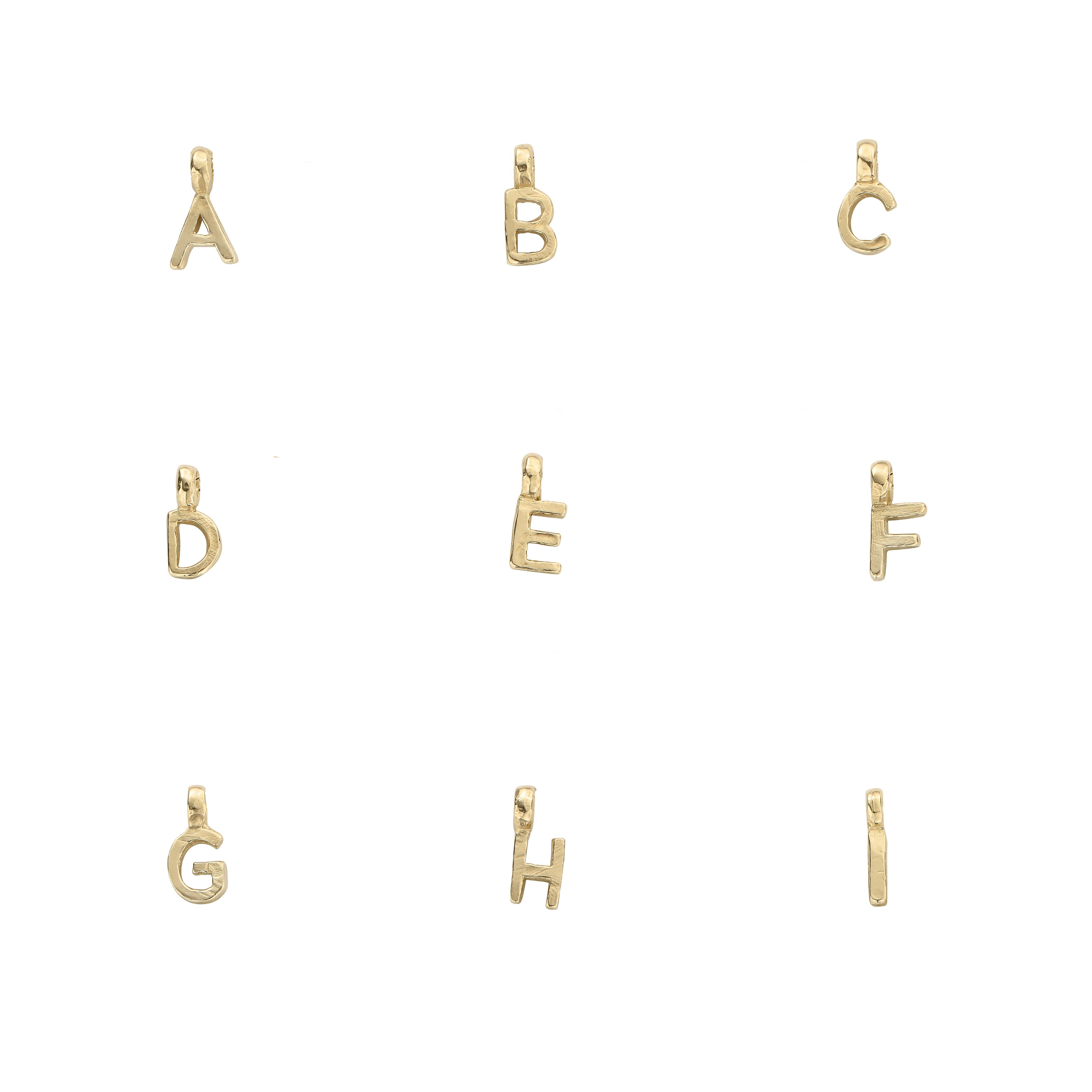 Gold Fixed Alphabet Necklace