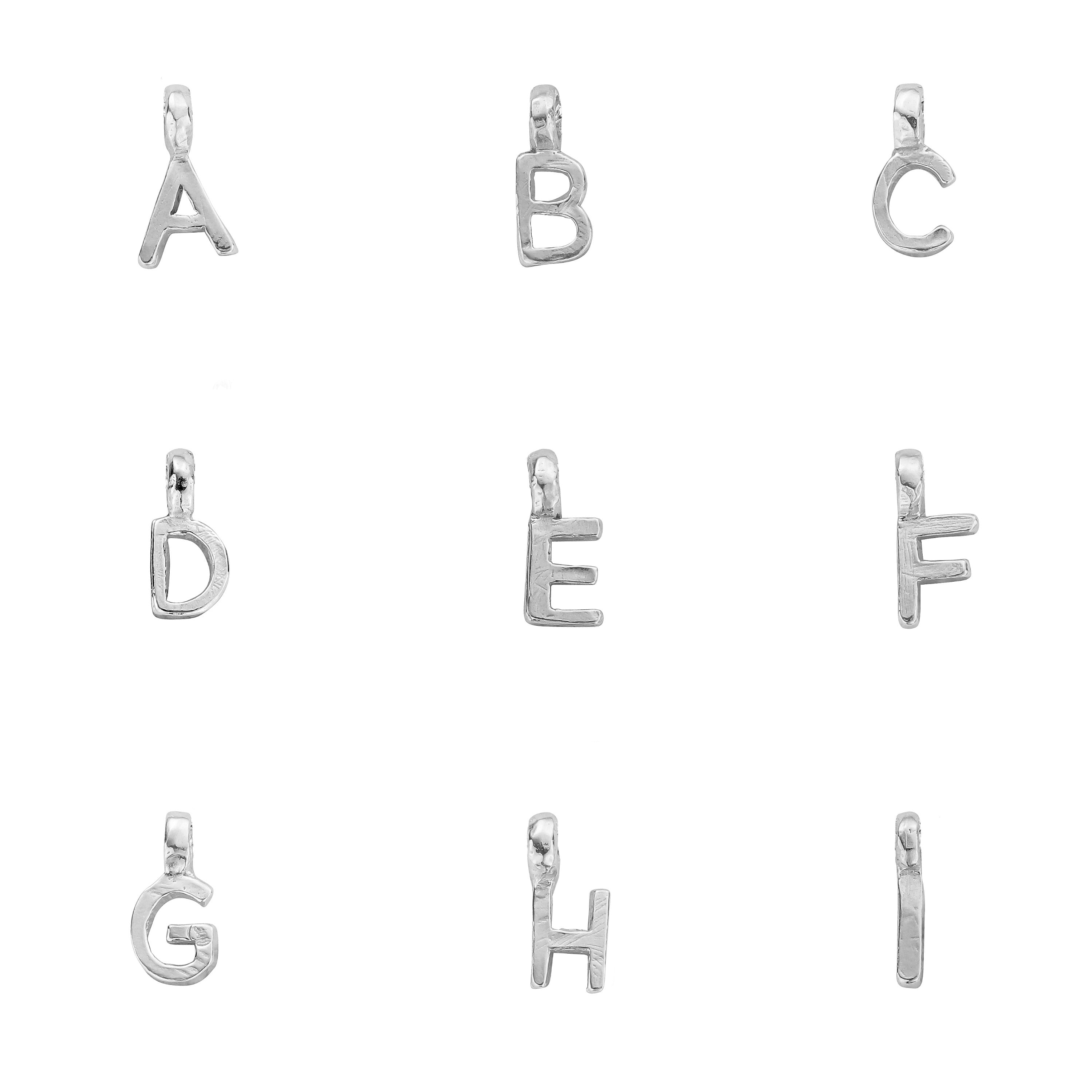 Silver Fixed Alphabet Necklace