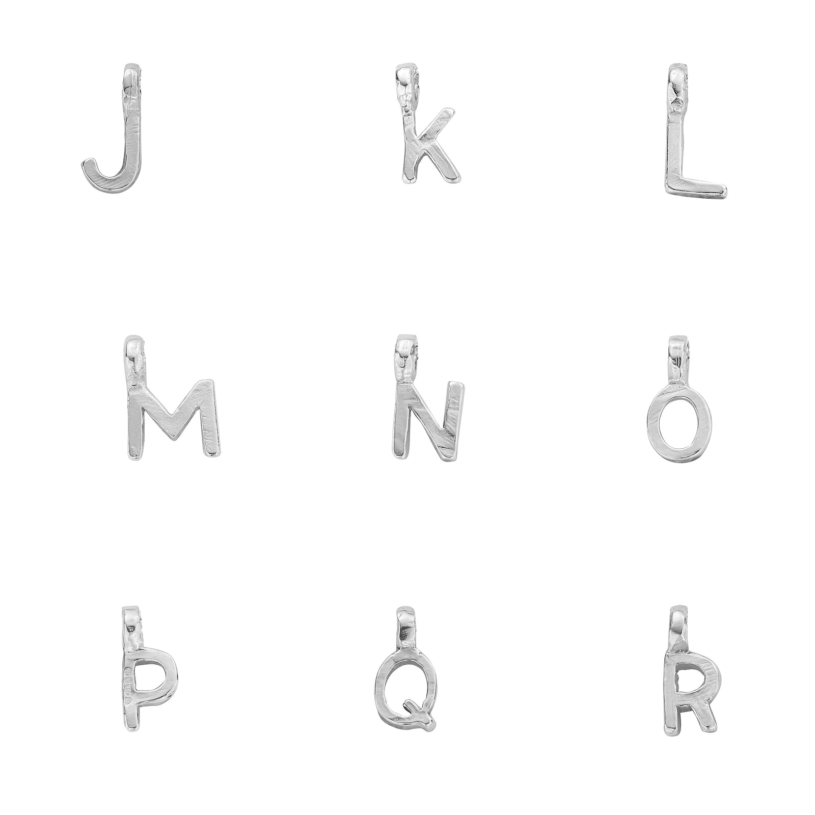 Silver Mini Alphabet Charm
