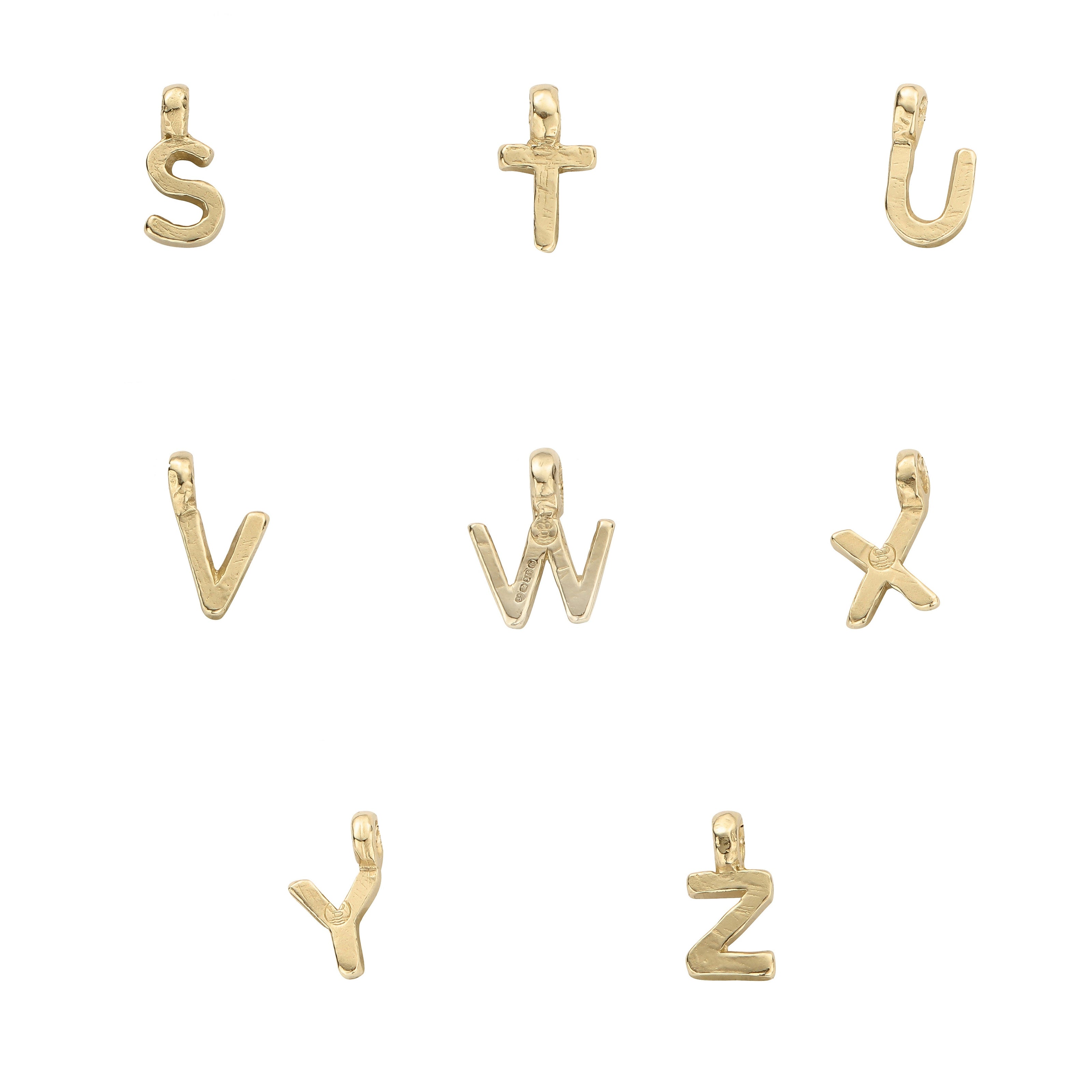 Gold Mini Alphabet Charm