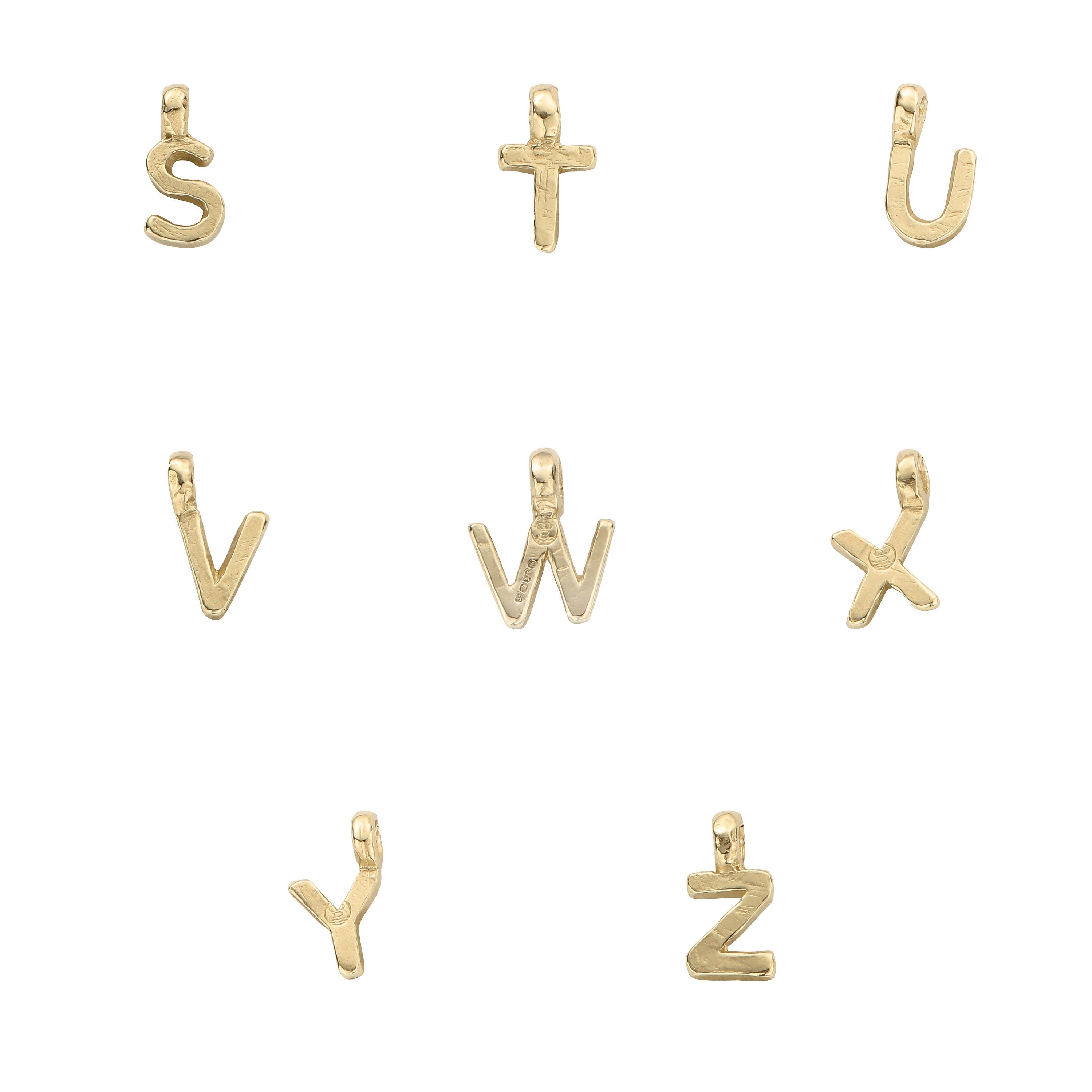 Children's Gold Fixed Alphabet Necklace