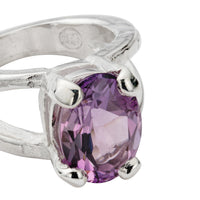 Silver Amethyst Maxi Claw Ring