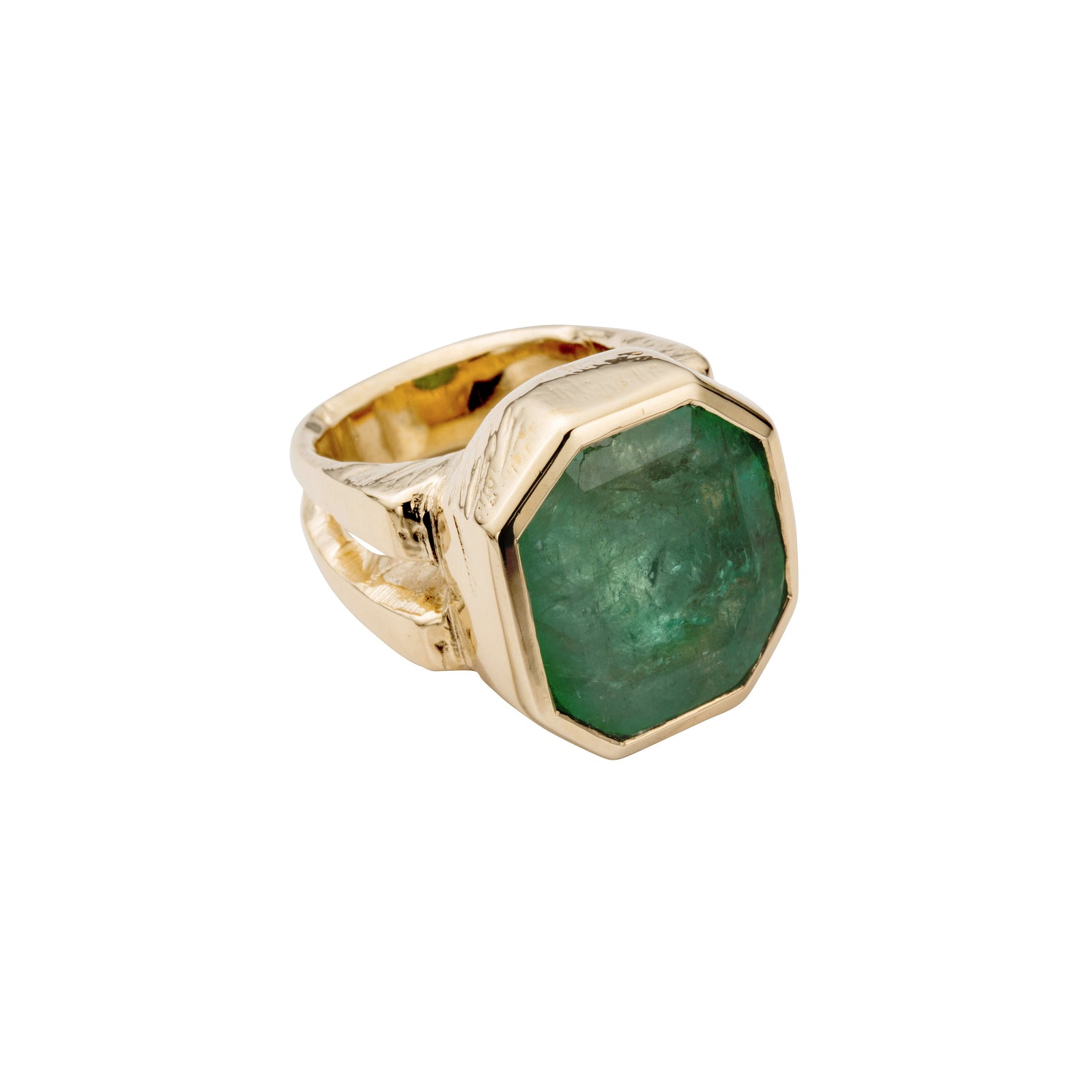 AUGUSTINE Gold Emerald Ring