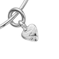 Silver Baby Heart Bangle