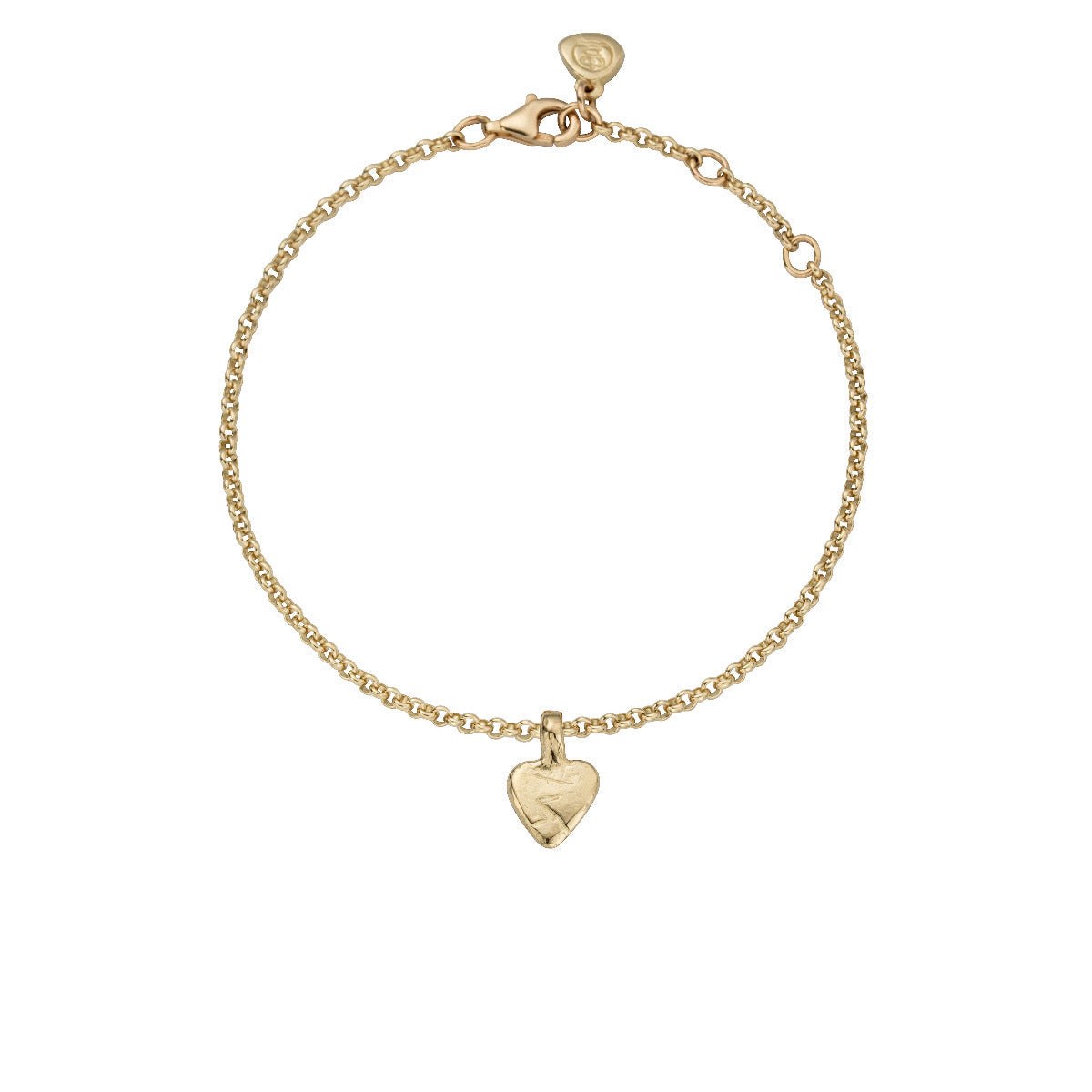 Gold Baby Heart Chain Bracelet