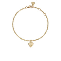 Gold Baby Heart Chain Bracelet