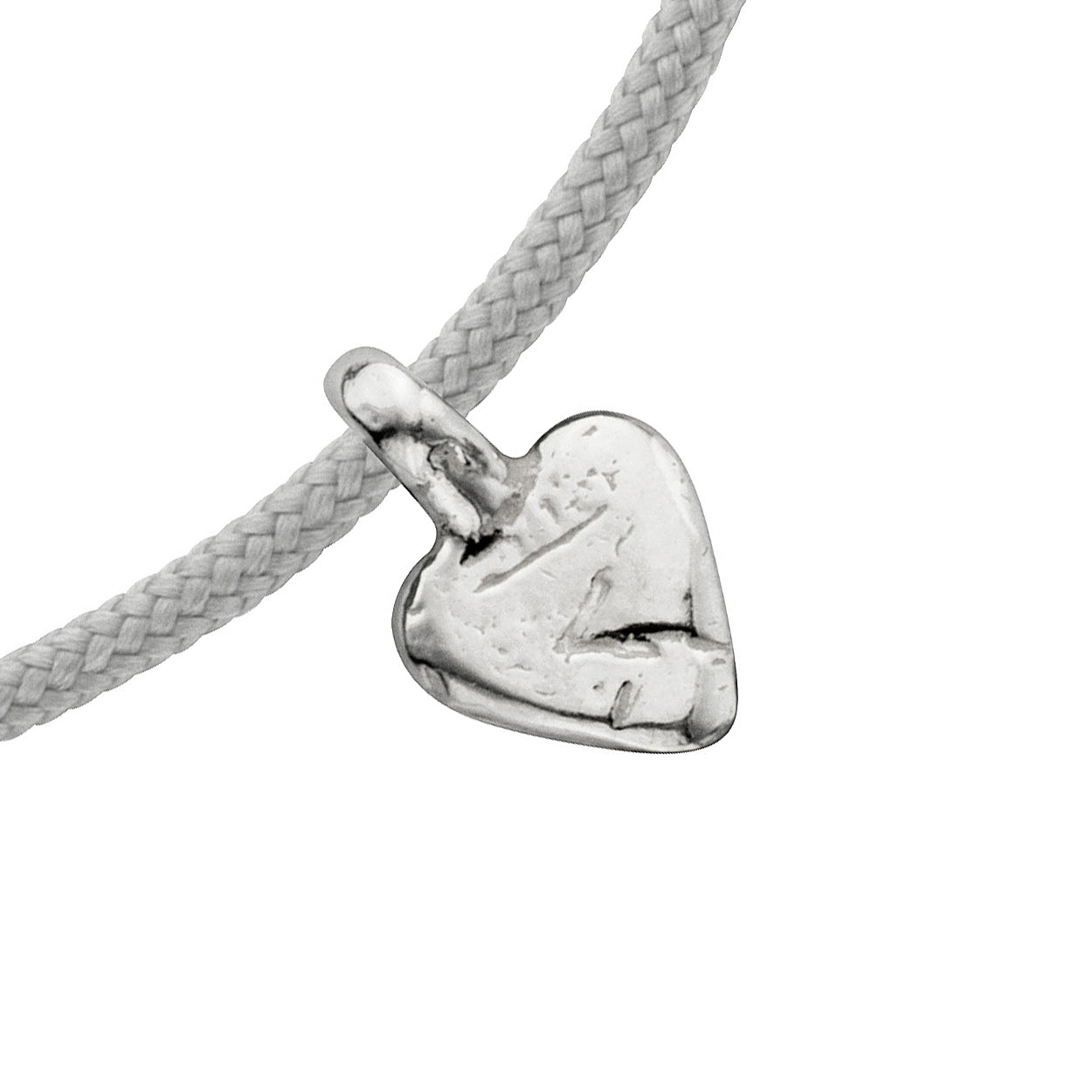 Children's Silver Baby Heart Sailing Rope