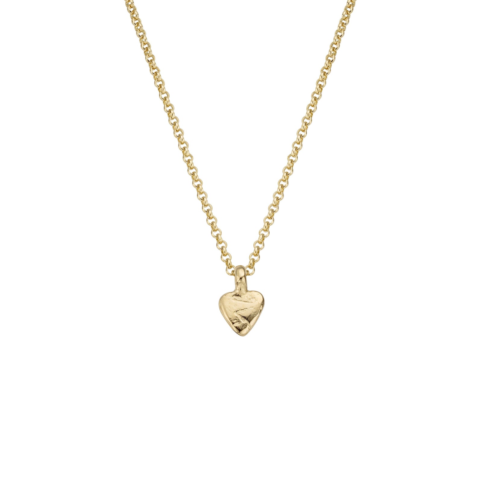 Children's Gold Baby Heart Necklace