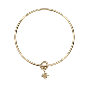 Gold Baby North Star Bangle